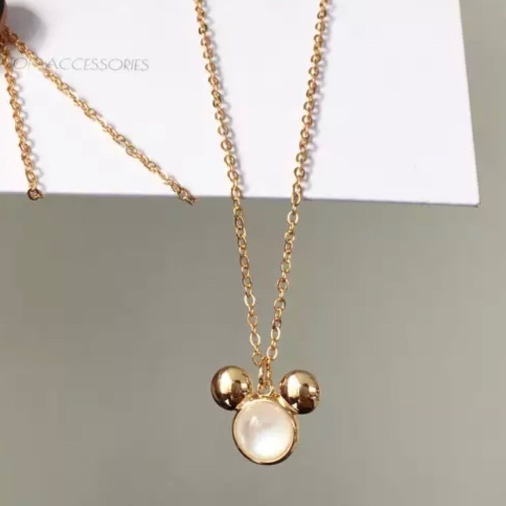 Simplistic Mickey Pendant Necklace